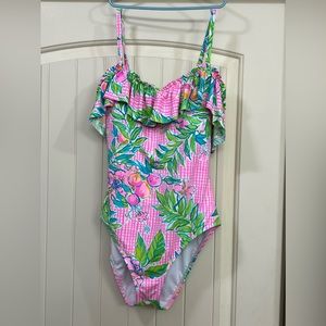 NWT Lilly Pulitzer swimsuit size 10 don’t stop beleafing.
